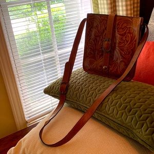 Patricia Nash leather crossbody.